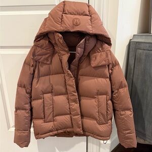 lululemon athletica Women's Puffer Jacket in Rust Brown